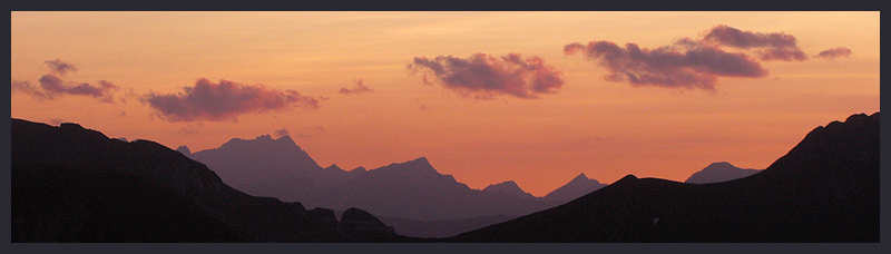Sunset in the Maritime Alps