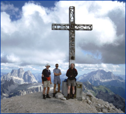 Martin, John, Rupert on summit