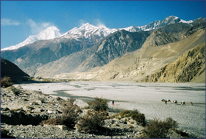 Dhaulagiri (8167m) from the Kali Gandaki valley above Jomsom