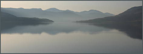 Early morning view over Loch Broom from Tigh na Mara