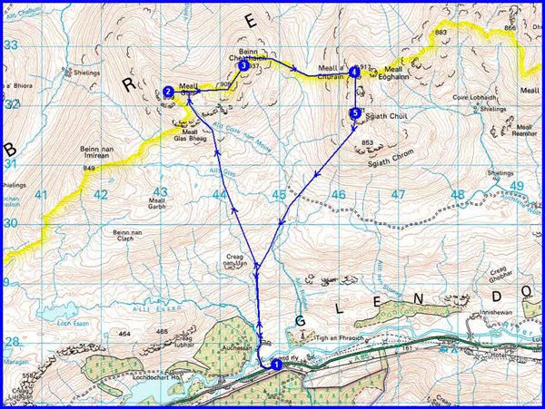 Meall Glas route