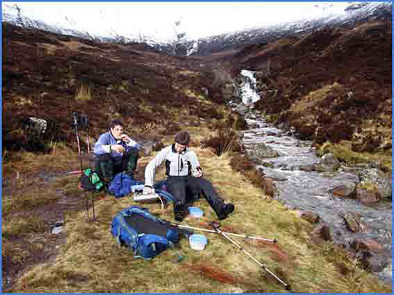 Coffee break in the Mamores