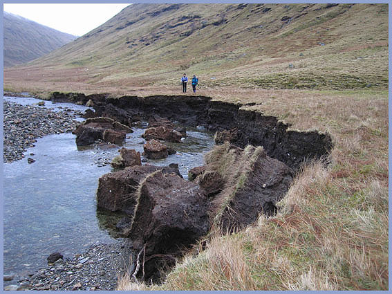 By the eroded banks of Gleann Ach