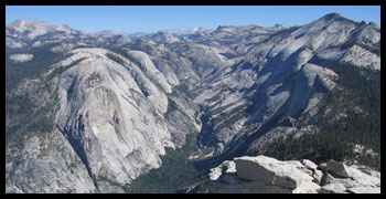 The view from Half Dome