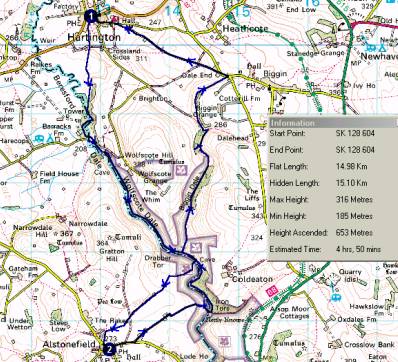 The route - a circuit from Hartington