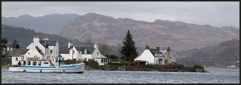 A view from the seafront at Plockton