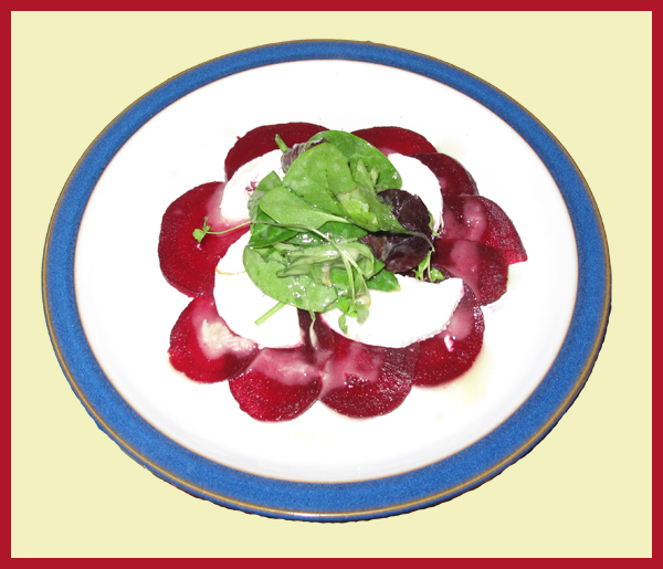 goat's cheese and beetroot salad