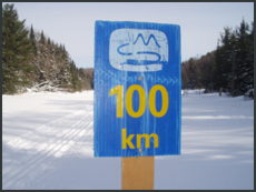 100km, a major landmark