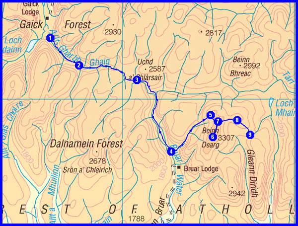 Day 9 route